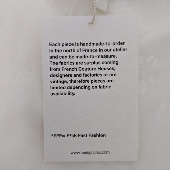 Maison Cleo White Silk Midi Skirt - Picture 7 of 7